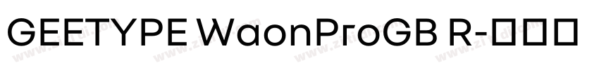 GEETYPE WaonProGB R字体转换